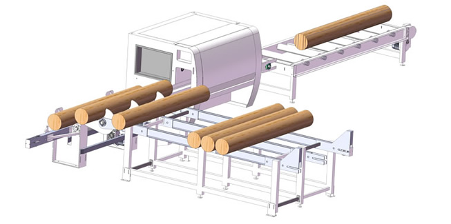 自動圓木多片鋸機生產(chǎn)線